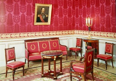 Interno della Salle du Trone, c.1805-11 da French School